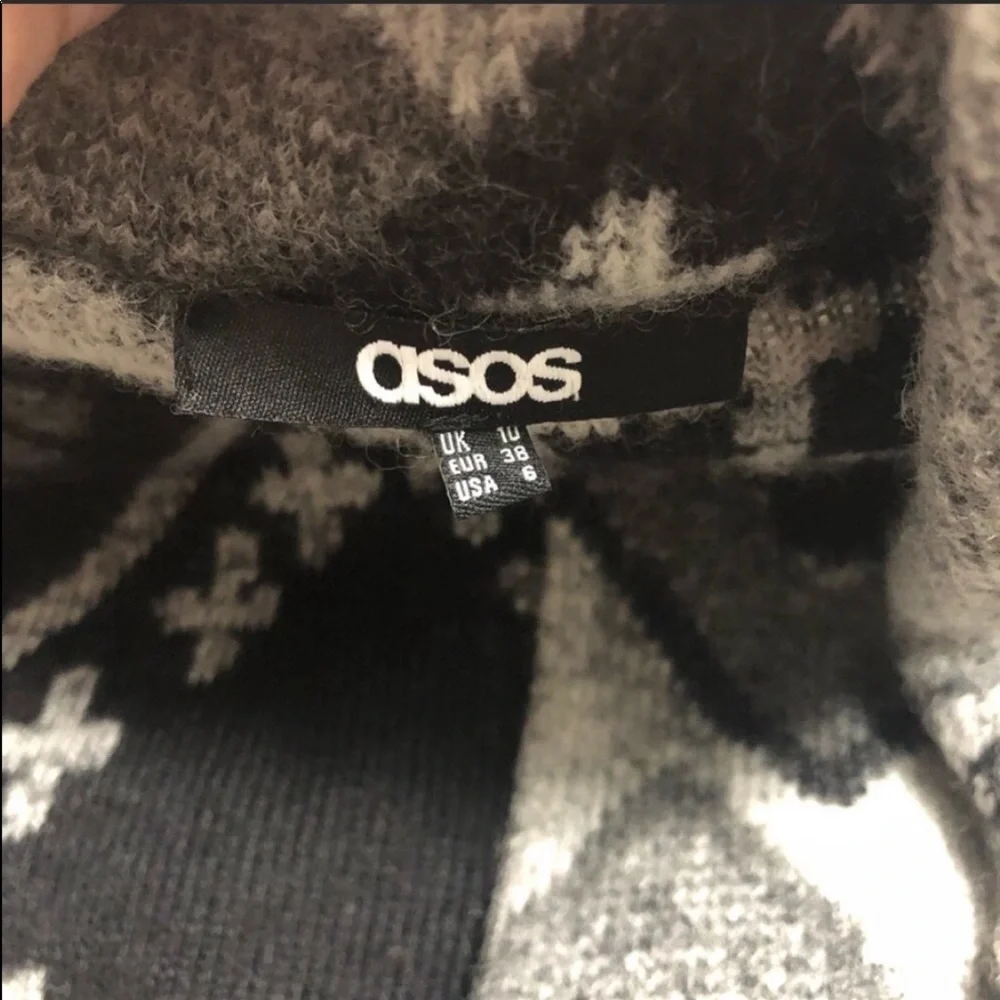 ASOS Wool Fall/Spring Waterfall Coat - Picture 3 of 6